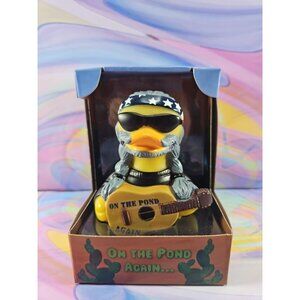 Celebriducks On the Pond Again Rubber Duck Collectible New in Box Music Outlaw